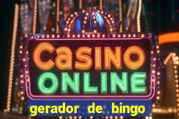 gerador de bingo de palavras