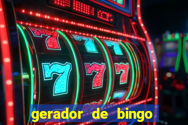 gerador de bingo de palavras