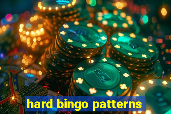 hard bingo patterns