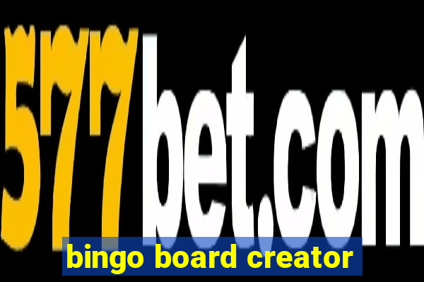 bingo board creator