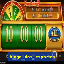 bingo dos esportes para imprimir