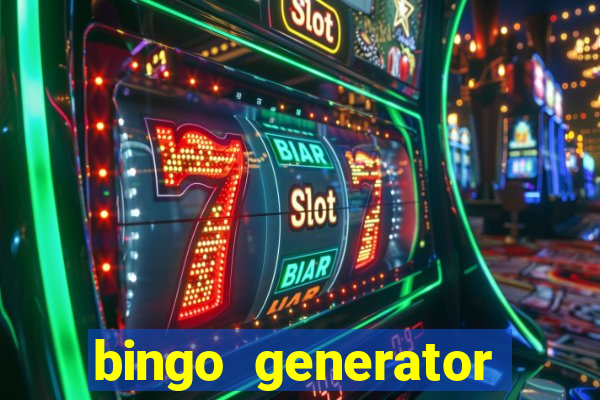 bingo generator with images