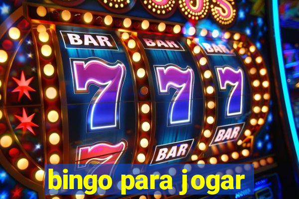 bingo para jogar