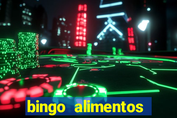 bingo alimentos para imprimir