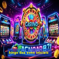 bingo dos sons iniciais