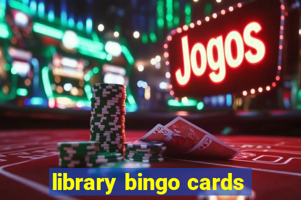 library bingo cards