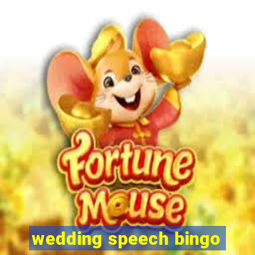 wedding speech bingo