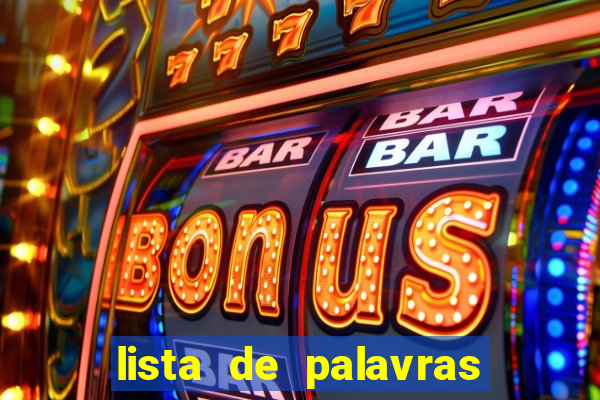 lista de palavras para bingo chá de bebê