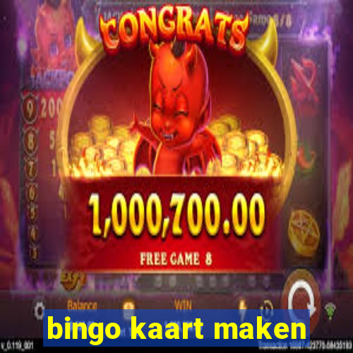 bingo kaart maken