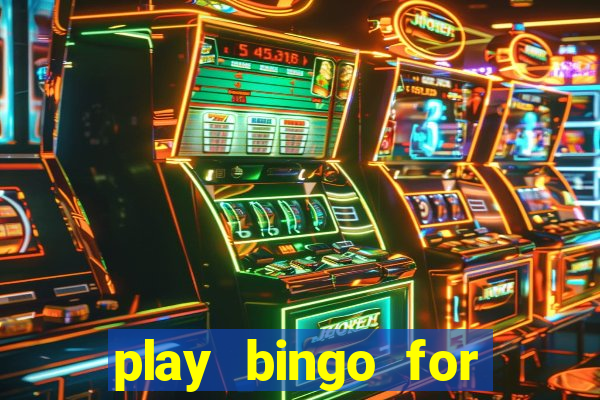 play bingo for money online