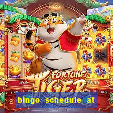 bingo schedule at mohegan sun