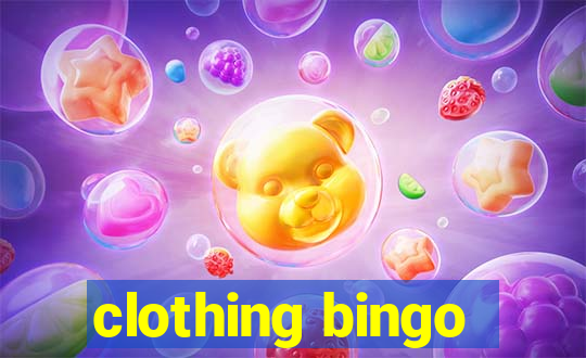 clothing bingo