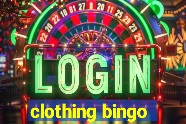 clothing bingo