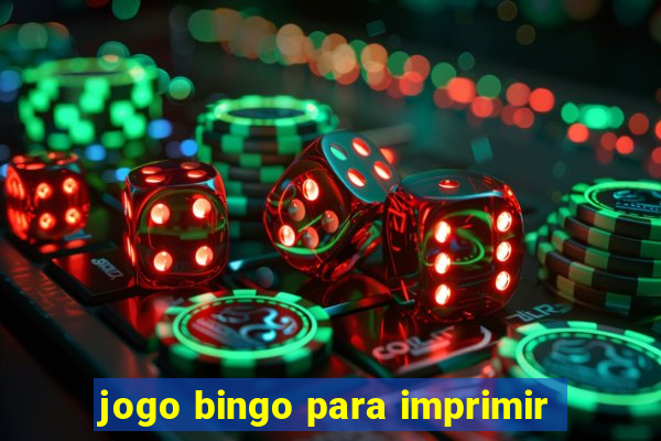 jogo bingo para imprimir