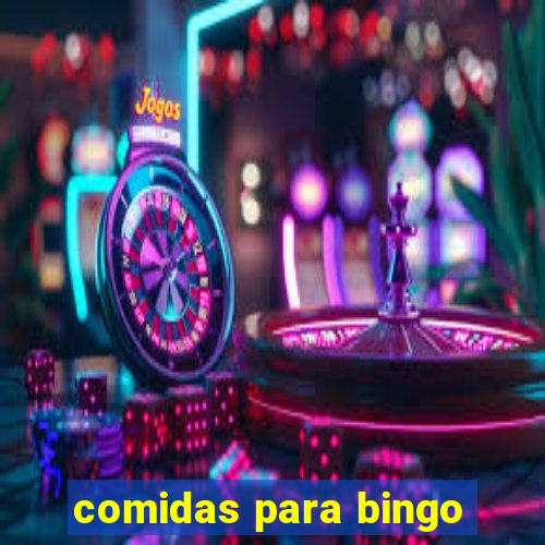 comidas para bingo