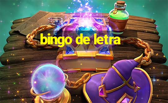 bingo de letra